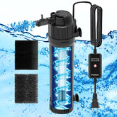FUMAK U-V aquarium filter demonstrates max flow for strong water circulation.