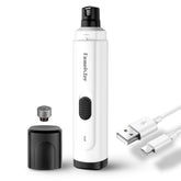 Fumeister pet-nail-grinder-quiet demonstrates whisper-quiet operation for calm at-home grooming