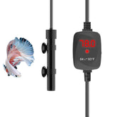 FUMAK super mini aquarium heater in a nano tank provides space-saving warmth.