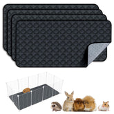 FunFurry guinea pig cage liner 24x47 dark grey front view highlights leakproof protection