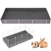 FunFurry guinea pig cage liner paw-pattern exterior shows durable waterproof design for tidy habitats.