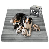 FunFurry pee pad close-up shows ultra-soft flannel for pet comfort.