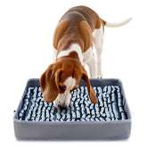 FunFurry snuffle mat top view with textured loops promoting scent work and engagement