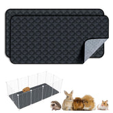 FunFurry washable cage liner close-up shows thick absorbent padding for guinea pig cages.
