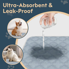 FunFurry waterproof inner layer prevents leaks and protects the floor