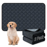 FunFurry washable pee pad with dog paw print provides reusable training comfort.
