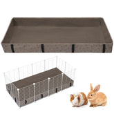 FunFurry waterproof guinea pig cage liner paw pattern keeps floors clean and stylish.