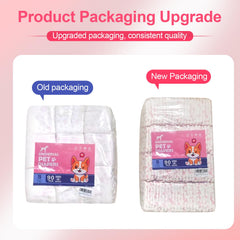 FUNLIYING disposable dog diapers female close-up highlights absorbent core and leak protection