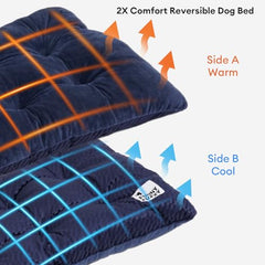 Funny Fuzzy bed mat reversible side highlighting year round comfort