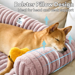 Funny Fuzzy pet couch cover rolled for travel and outdoor use convenience