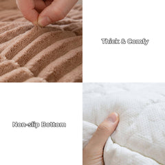 Funny Fuzzy covers protect sofa from scratches and pet hair.