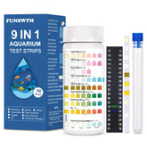 FUNSWTM aquarium test strips 9-in-1 pack for versatile water testing.