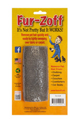 Fur-Zoff Pet Hair Remover overview demonstrates quick fur cleanup on fabrics