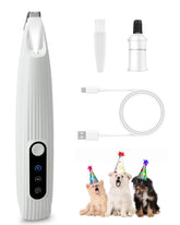 FURBONA upgraded paw trimmer with LED light for precise paw grooming.