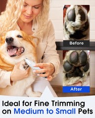FURBONA USB-C rechargeable paw trimmer ready for quick touch-ups.