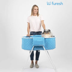 Furesh Little Dipper setup-ready bath tub for quick cleanups.