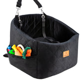 FurFrolic dog car seat small size front view enhances travel comfort