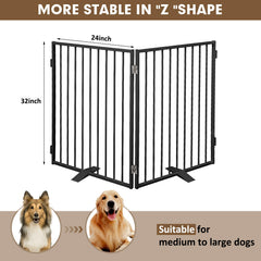 Folded Furggis gate setup demonstrates adjustable shapes for spaces