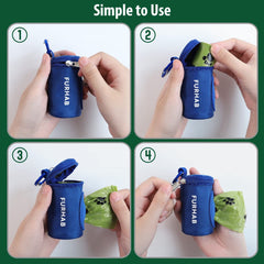 FURHAB heavy duty carabiner clip attached to leash