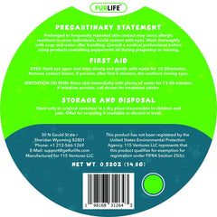 FurLife Green Dog Tag clipped to a collar for easy attachment