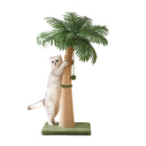 Furlogy 40'' curved cat scratching post with vertical play and claw exercise.