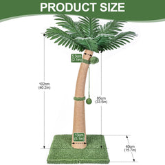 Furlogy natural sisal rope scratching post encouraging healthy scratching.