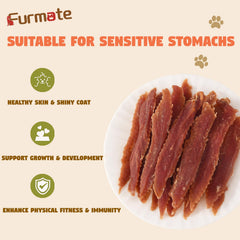 Furmate Duck Jerky Tenders bag sealed preserves freshness for easy snacking