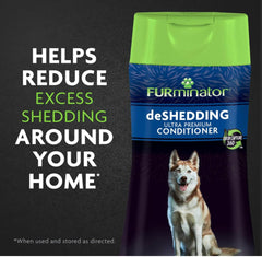 FURminator bundle packaging closeup shows the complete deshedding system