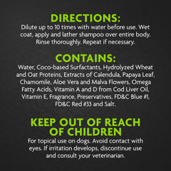 Foamy lather application by FURminator shampoo demonstrates gentle cleansing