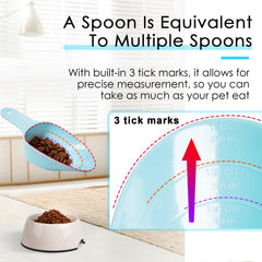 FURMYLOVE blue measuring cup highlights portioning capability