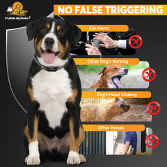FURR BUNNY bark collar vibration mode provides low-impact corrections
