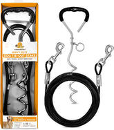 FURR BUNNY tie-out cable 20ft offers tangle-free freedom during yard time.