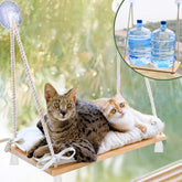 Furrfinity Large Cat Window Perch pine-frame elevates lounging