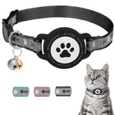 Furrigo waterproof AirTag cat collar closeup buckle demonstrates secure fit for everyday adventures.