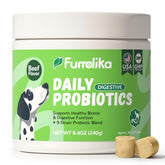 Furrolika Probiotics for Dogs beef-flavored soft chews for easy gut support
