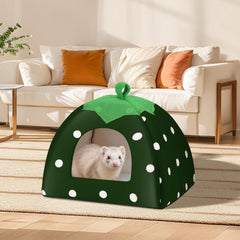 FurrTales hideout inside view showing secure space for small pets