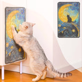 Furrther Sisal Cat Scratcher Post Mat Starry Night full view for stylish home scratching