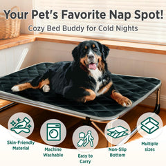 Furrybaby dog bed mat soft fleece with 2 cm padding for cozy naps