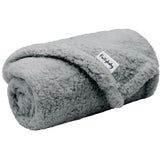 Furrybaby dog blanket for small dogs 24x32 on couch provides cozy warmth.