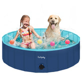 Furrybaby dog pool foldable-compact for easy storage and travel.