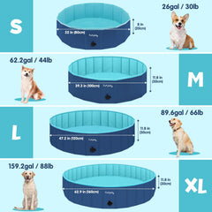 Furrybaby 32in navy pool drain outlet demonstrates quick-drain feature for fast cleaning
