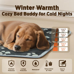 furrybaby pet heating pad extended-wire enables closer snuggle from across the room