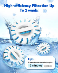 FurryPlanet deep purification filter close-up highlights larger filtration area