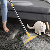 Fursprint carpet rake extended with 60-inch handle for deep cleaning