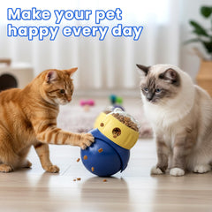 FurtasticFinds adjustable treat-dispensing cat toy controls release to slow eating
