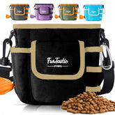 FurtasticFinds dog treat pouch with magnetic closure demonstrates one-handed quick access during training.