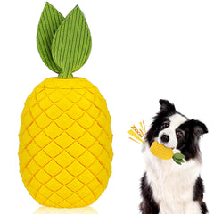 FurtasticFinds pineapple dog toy with durable rubber for aggressive chewers