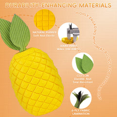 FurtasticFinds pineapple toy small-breed durable design withstands intense chewing