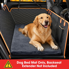 FURTIME non-slip design on backseat bed mat keeps pets secure during driving