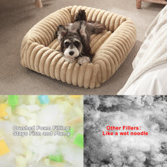 FURTIME dog bed anti-slip bottom ensures stable sleeping surface during playtime and rest